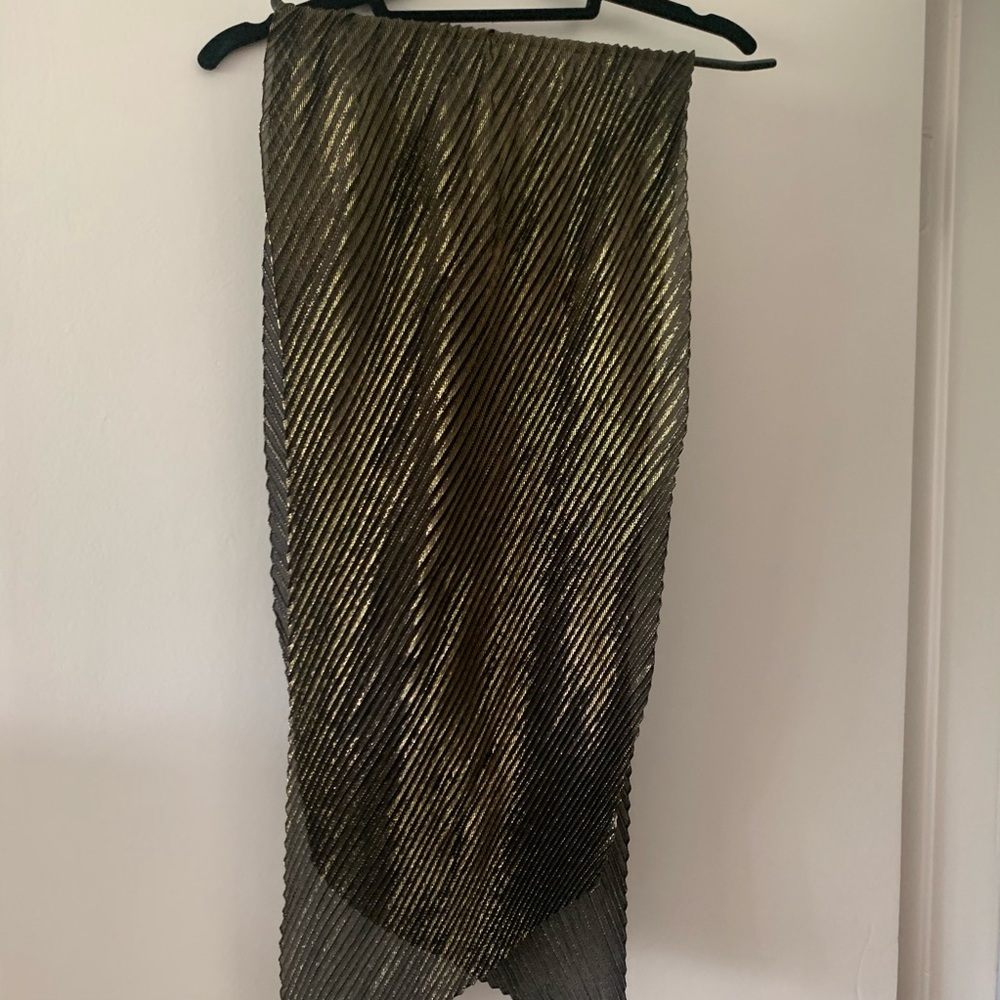Super fun metallic sheer scarf